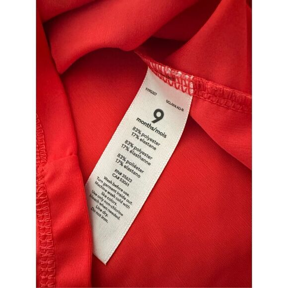 Carters boys rash guard swim top sz 9 Months short sleeve red white blue patriot - Picture 2 of 3